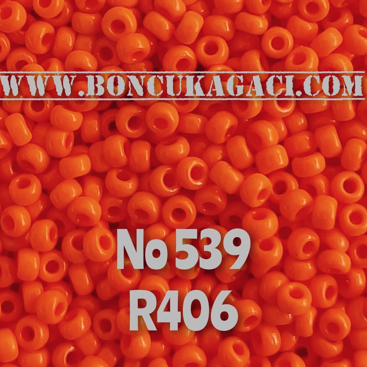 Miyuki Kum Boncuk , Miyuki Round Boncuk 11/0 No:539 R406 Opak Turuncu 10 gr