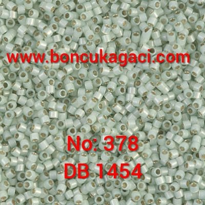 NO:378 Miyuki Delica , Miyuki Boncuk 11/0 DB1454  Mint Yeşil