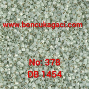 NO:378 Miyuki Delica , Miyuki Boncuk 11/0 DB1454  Mint Yeşil