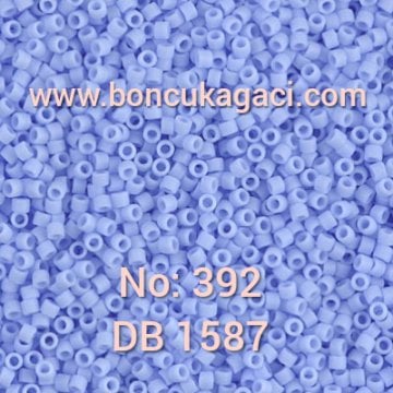 NO:392 Miyuki Delica , Miyuki Boncuk 11/0 DB1587 Mat Açık Mavi