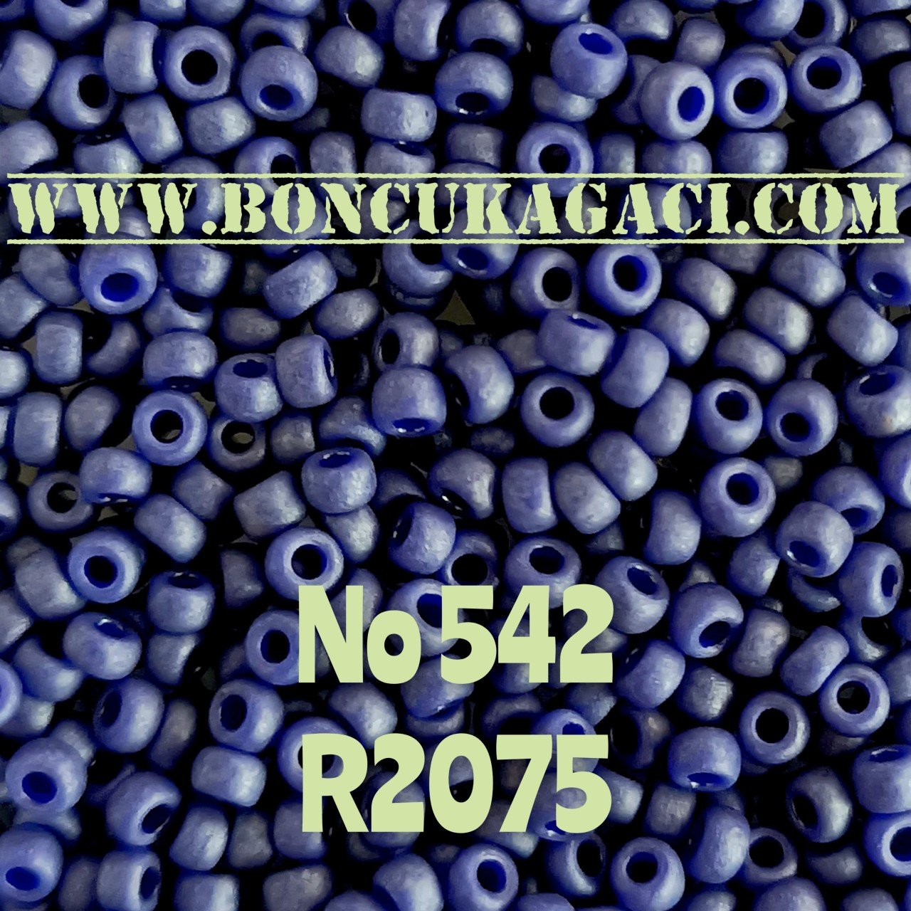 Miyuki Kum Boncuk , Miyuki Round Boncuk 11/0 No:542 R2075 Mat Lacivert 10 gr