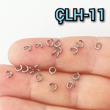 ÇLH-11 A Kalite Gümüş Renk 316L Cerrahi Çelik Halka 4*0.7 mm