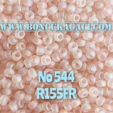 Miyuki Kum Boncuk , Miyuki Round Boncuk 11/0 No:544 R155FR Yarı Şeffaf Mat Pembe 10 gr