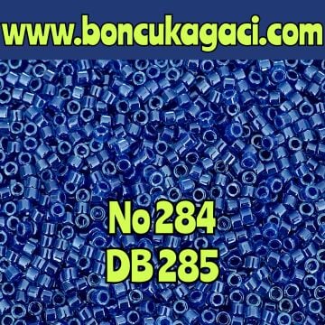 NO:284 Miyuki Delica , Miyuki Boncuk 11/0 DB285  parlak koyu mavi