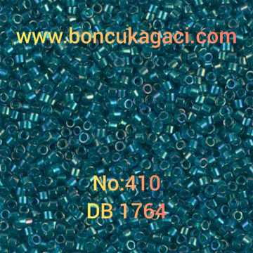NO:410 Miyuki Delica , Miyuki Boncuk 11/0 DB1764 Yanar Döner Yeşil