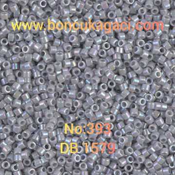 NO:393 Miyuki Delica Boncuk 11/0 DB1579 Yanar Döner Rainbow Gri