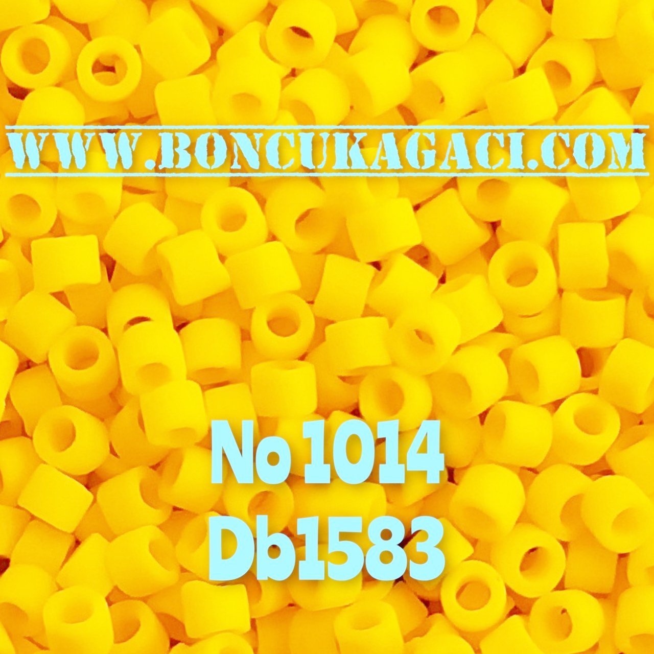 NO:449 (eski no 1014) Miyuki Delica , Miyuki Boncuk 11/0 DB1582 Mat Kanarya Sarı