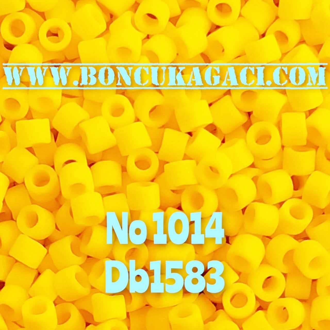 NO:449 (eski no 1014) Miyuki Delica , Miyuki Boncuk 11/0 DB1582 Mat Kanarya Sarı