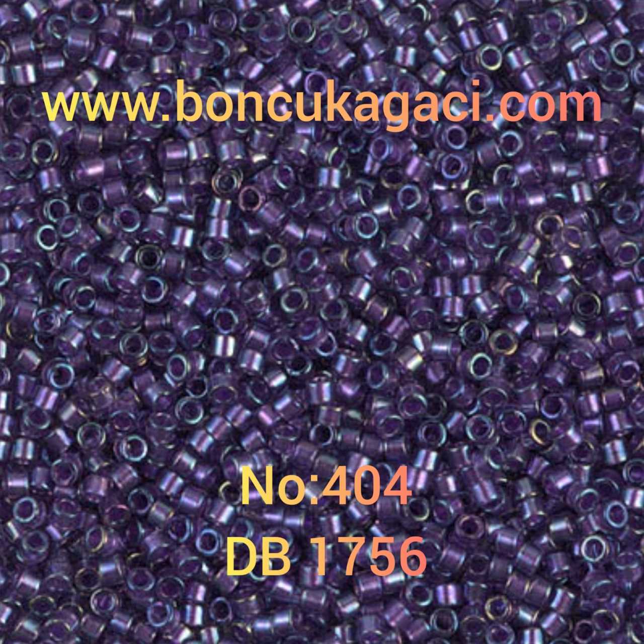 NO:404 Miyuki Delica , Miyuki Boncuk 11/0 DB1756 Yanar Döner Mor