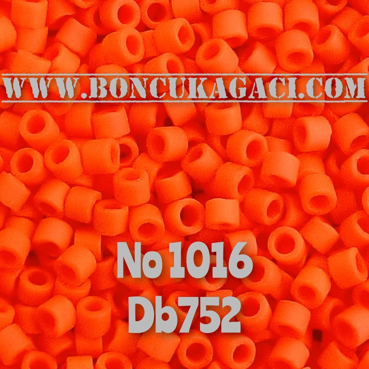 NO:464 ( eski no 1016 ) Miyuki Delica , Miyuki Boncuk 11/0 DB752 Mat Turuncu