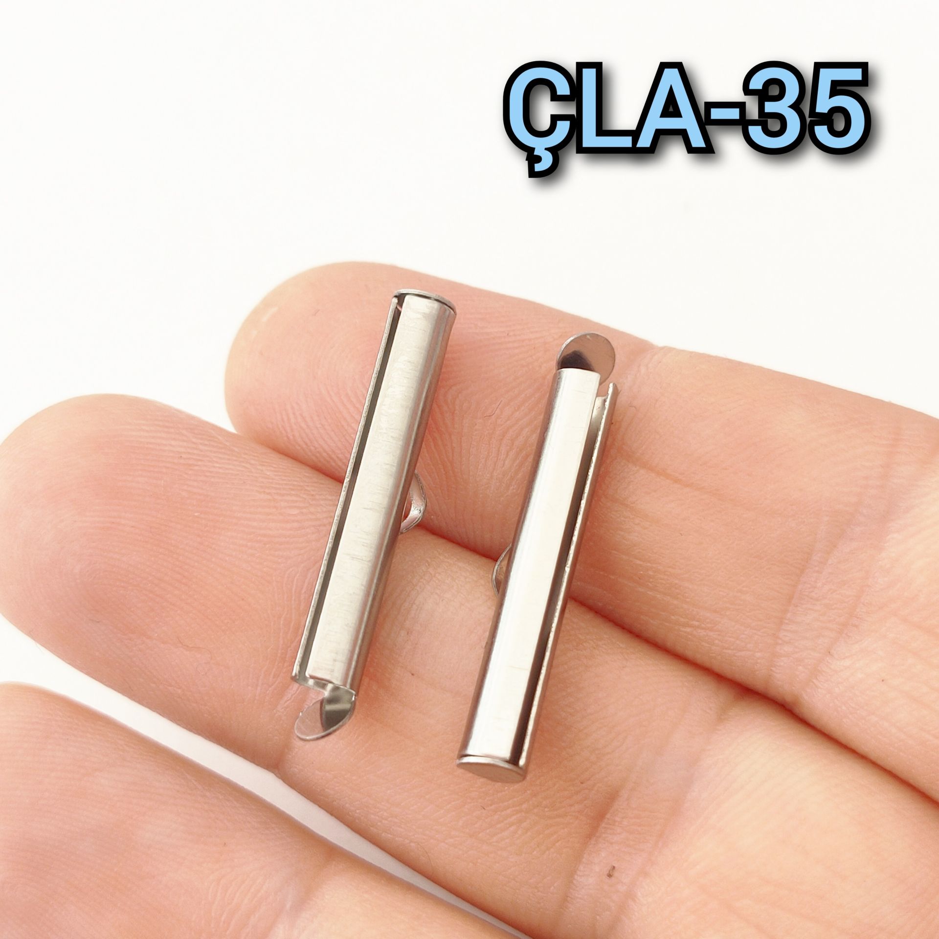 ÇLA-35 Gümüş Renk 304 Çelik Korniş Kapama 25 mm
