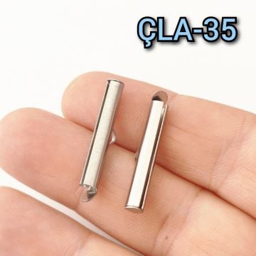 ÇLA-35 A Kalite Gümüş Renk 316L Cerrahi Çelik Korniş Kapama 25 mm
