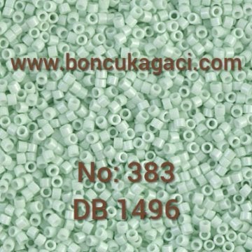 NO:383 Miyuki Delica , Miyuki Boncuk 11/0 DB1496 Opak Mint Yeşil