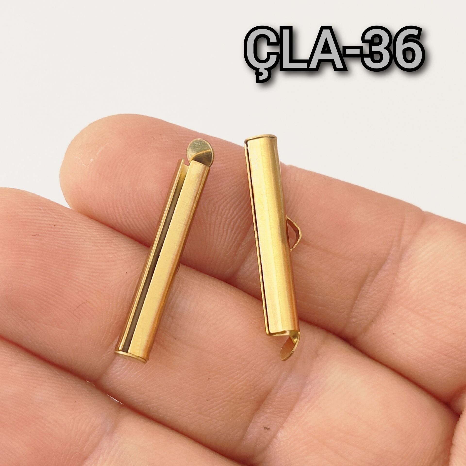 ÇLA-36 A Kalite Kaplama Altın Renk 316L Cerrahi Çelik Korniş Kapama 25 mm