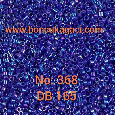 NO:368 Miyuki Delica , Miyuki Boncuk 11/0 DB165 Yanar Döner Saks Mavi