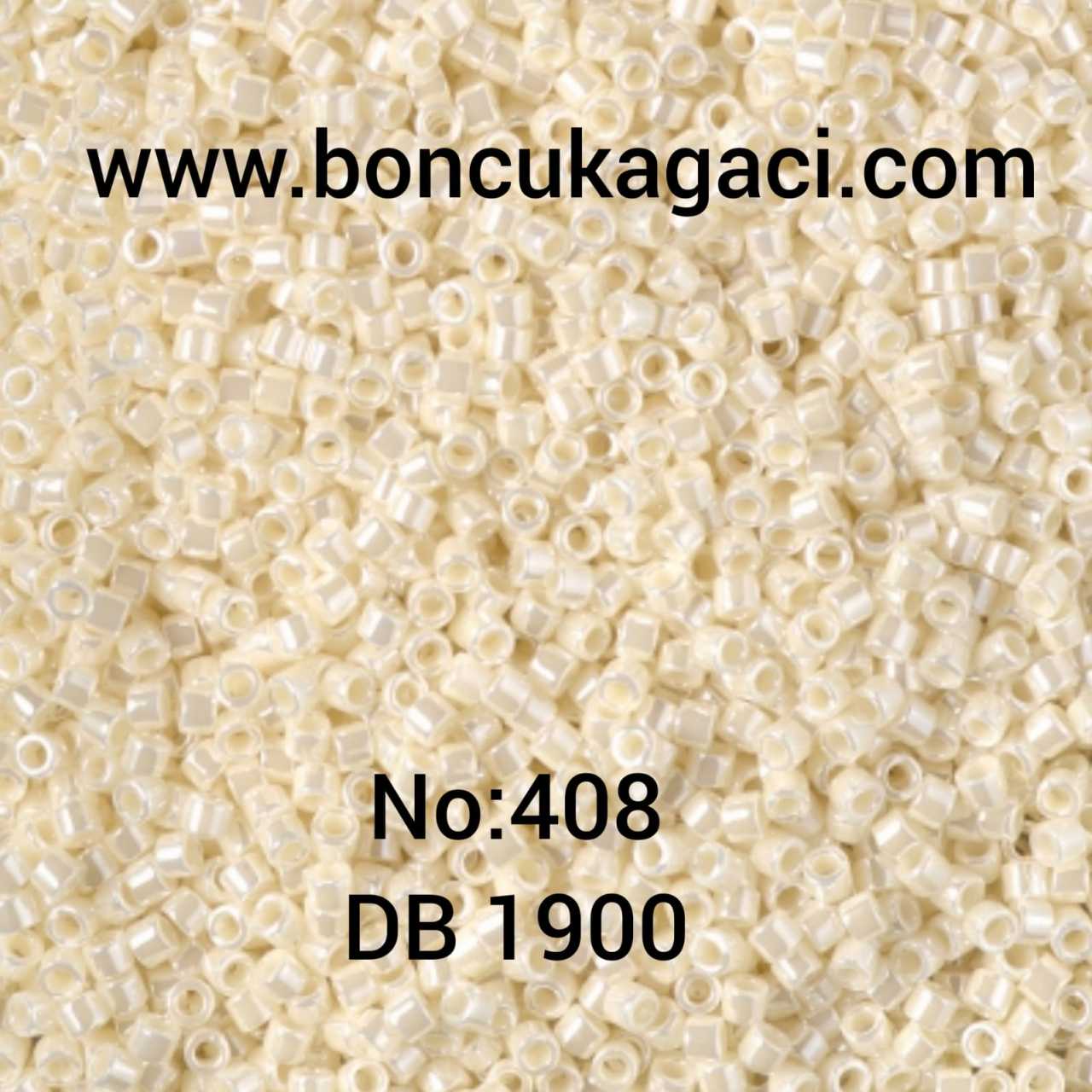 NO:408 Miyuki Delica , Miyuki Boncuk 11/0 DB1900 Sedefli Krem