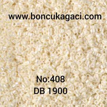 NO:408 Miyuki Delica , Miyuki Boncuk 11/0 DB1900 Sedefli Krem