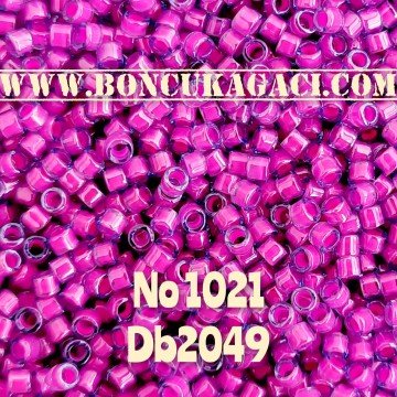 NO:1021 Miyuki Delica , Miyuki Boncuk 11/0 DB2049 Sıcak Pembe