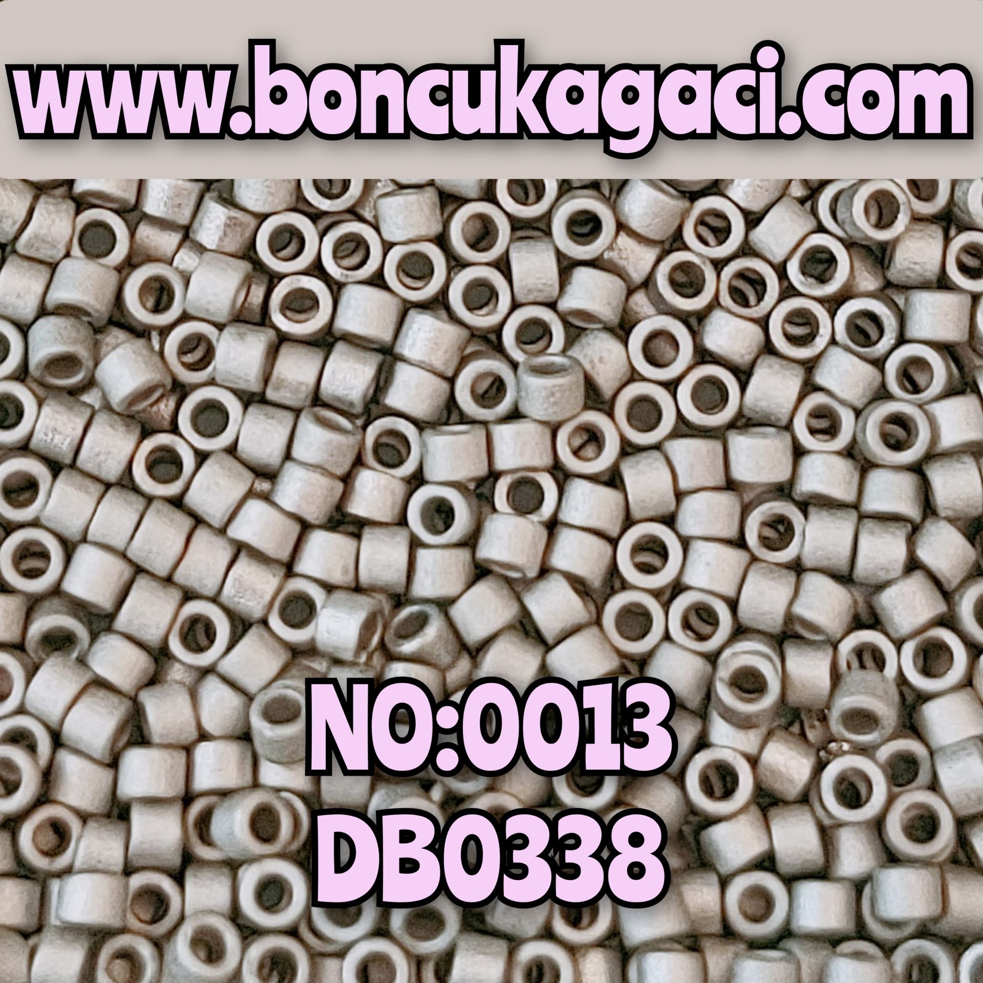NO:013 Miyuki Delica Boncuk 11/0 DB0338 Mat Paladyum Kaplama