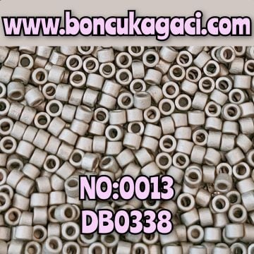 NO:013 Miyuki Delica Boncuk 11/0 DB0338 Mat Paladyum Kaplama