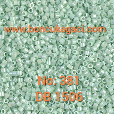 NO:381 Miyuki Delica , Miyuki Boncuk 11/0 DB1506 Parlak Mint Yeşil 5 gr