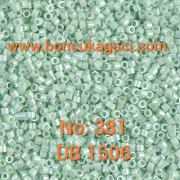 NO:381 Miyuki Delica , Miyuki Boncuk 11/0 DB1506 Parlak Mint Yeşil