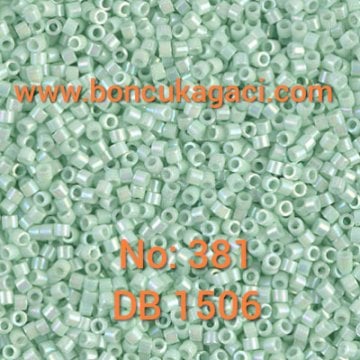 NO:381 Miyuki Delica , Miyuki Boncuk 11/0 DB1506 Parlak Mint Yeşil