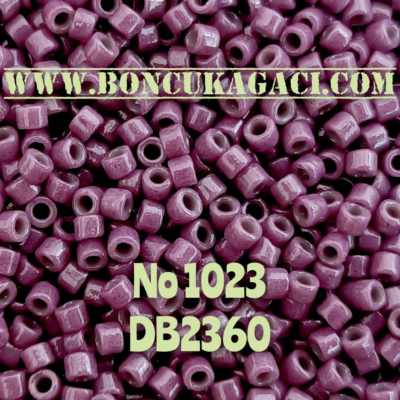NO:1023 Miyuki Delica , Miyuki Boncuk 11/0 DB2360 Mor 5 gr