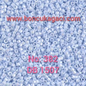 NO:382 Miyuki Delica , Miyuki Boncuk 11/0 DB1507 Rainbow Açık Mavi