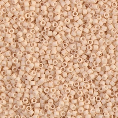 NO:089 Miyuki Delica , Miyuki Boncuk 11/0 DB353 Mat Açık Krem (ten)