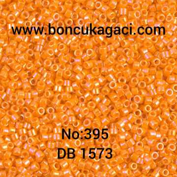 NO:395 Miyuki Delica , Miyuki Boncuk 11/0 DB1573 Rainbow Parlak Turuncu