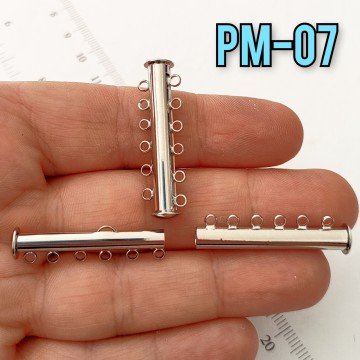 PM-07 6 Halkalı Gümüş Renk Pirinç Sürgülü Kapama
