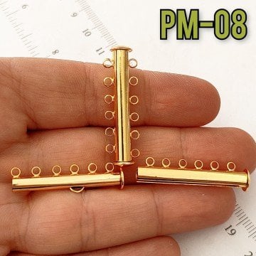 PM-08 6 Halkalı Altın Kaplama Pirinç Sürgülü Kapama