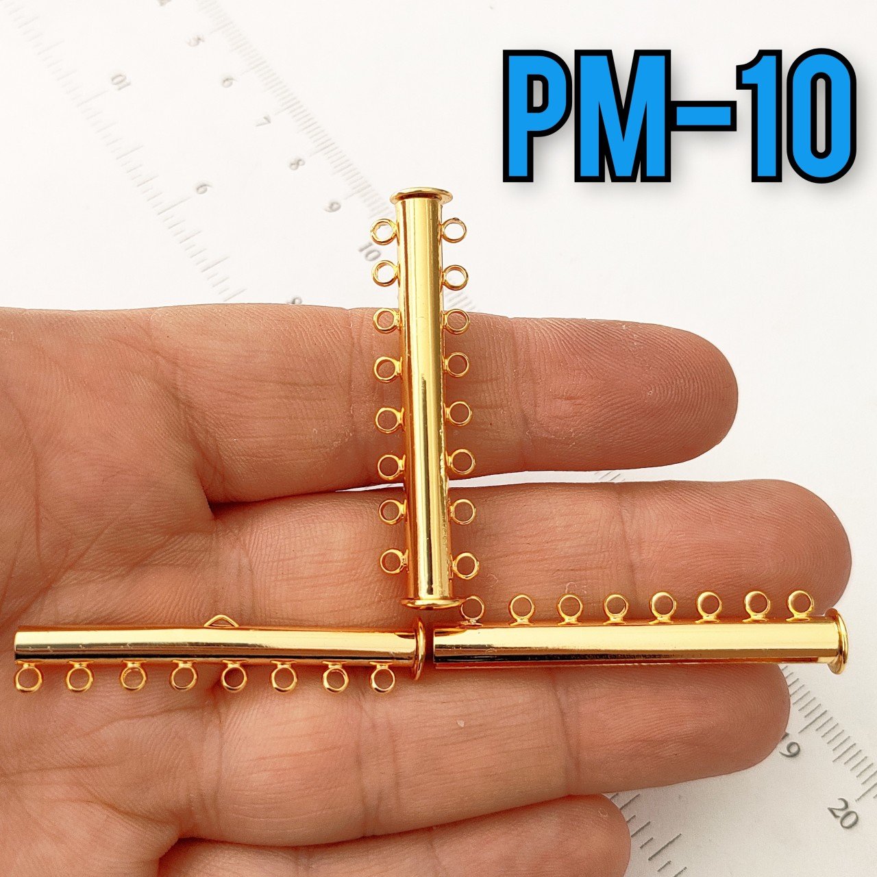 PM-10 8 Halkalı Altın Kaplama Pirinç Sürgülü Kapama