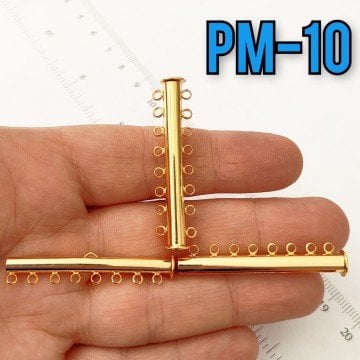 PM-10 8 Halkalı Altın Kaplama Pirinç Sürgülü Kapama