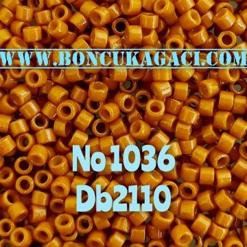 NO:1036 Miyuki Delica Boncuk 11/0 DB2110 Kahverengi
