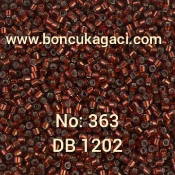 NO:363 Miyuki Delica , Miyuki Boncuk 11/0 DB1202 Kristal Kızıl