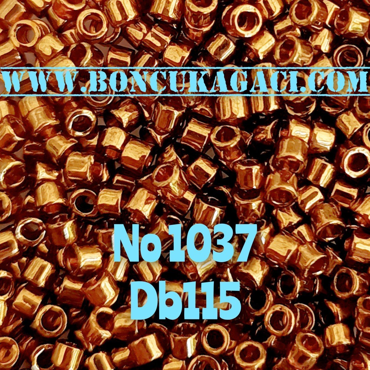 NO:1037 Miyuki Delica Boncuk 11/0 DB115 Açık Bakır