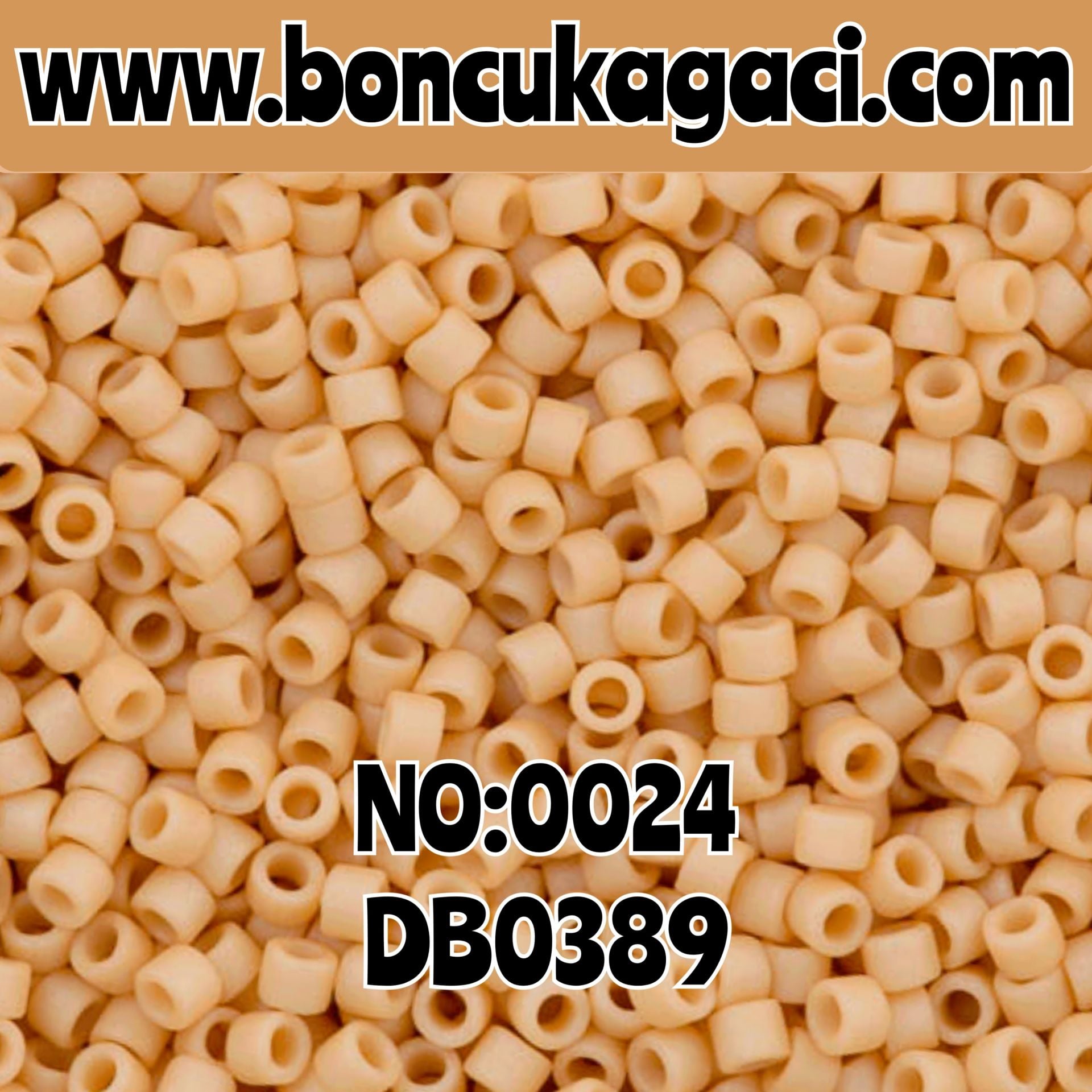 NO:024 Miyuki Delica Boncuk 11/0 DB0389 Opak Mat Koyu Ten Rengi