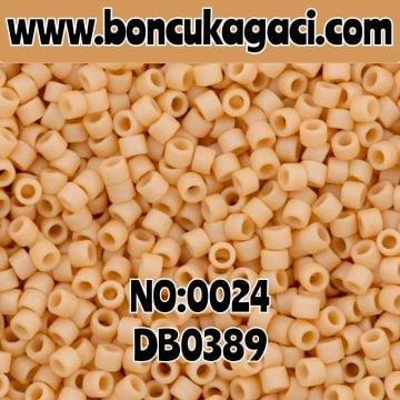 NO:024 Miyuki Delica Boncuk 11/0 DB0389 Opak Mat Koyu Ten Rengi