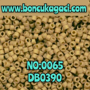 NO:065 Miyuki Delica Boncuk 11/0 DB0390 Opak Mat Haki Yeşil