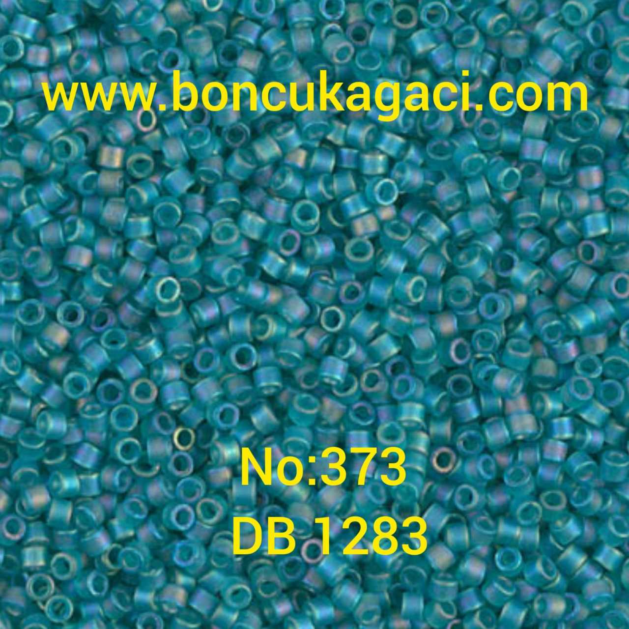 NO:373 Miyuki Delica , Miyuki Boncuk 11/0 DB1283 Mat Yanar Döner Yeşil