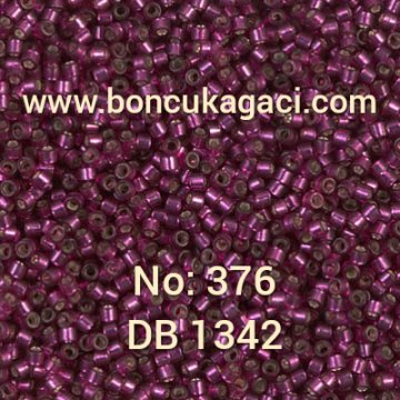 NO:376 Miyuki Delica , Miyuki Boncuk 11/0 DB1342 Kristal Şarap Kırmızı