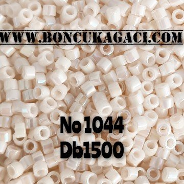 NO:1044 Miyuki Delica , Miyuki Boncuk 11/0 DB1500 Rainbow Parlak Pudra-Krem