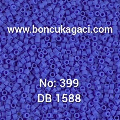 NO:399 Miyuki Delica , Miyuki Boncuk 11/0 DB1588 Mat Koyu Mavi