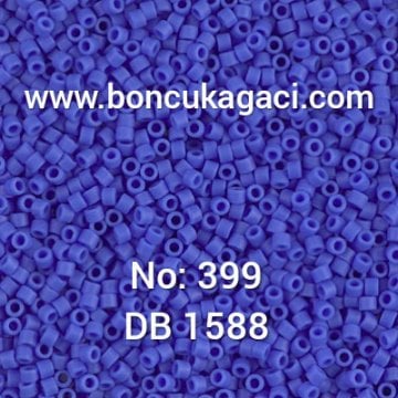 NO:399 Miyuki Delica , Miyuki Boncuk 11/0 DB1588 Mat Koyu Mavi