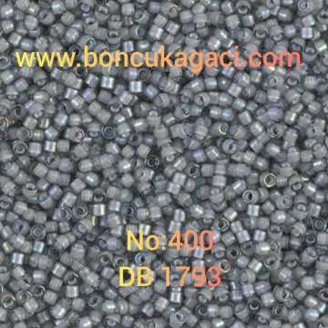 NO:400 Miyuki Delica Boncuk 11/0 DB1793 Alacalı Gri