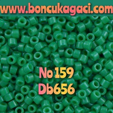 NO:159 Miyuki Delica , Miyuki Boncuk 11/0 DB656 yeşil
