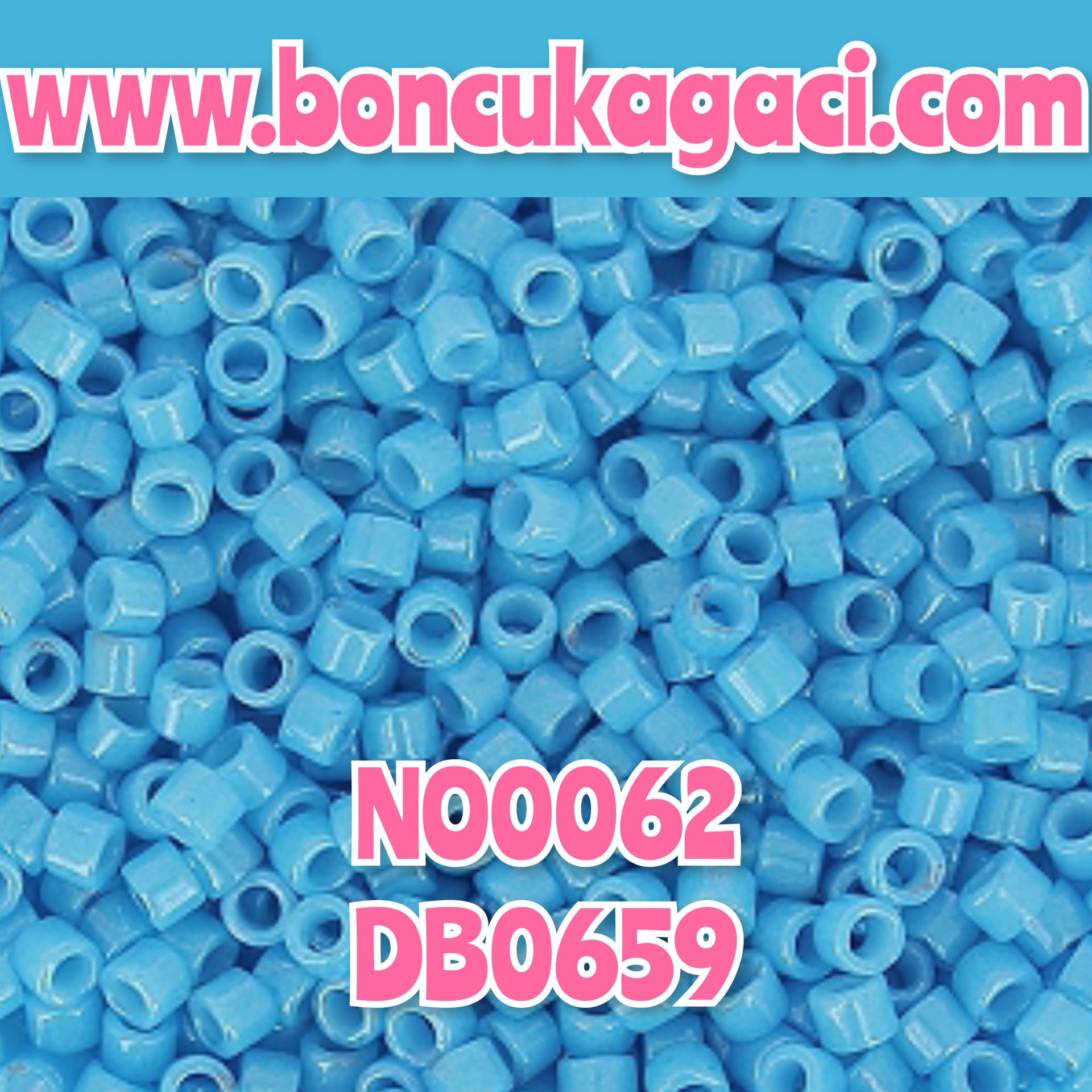 NO:062 Miyuki Delica Boncuk 11/0 DB0659 Boyalı Deniz Mavi