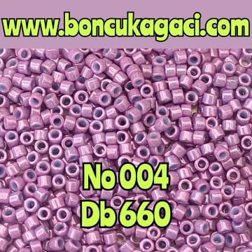 NO:004 Miyuki Delica Boncuk 11/0 DB0660 Boyalı Koyu Mor